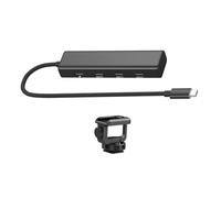 Hipzeepo Concentrador USB C con Adaptador de Zapata Fría, Adaptador Multipuerto 4 en 1, Dongle para Teléfono Móvil, Android, PC y Portátil.