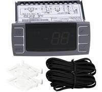 Hipzeepo Controlador de Temperatura XR06CX-4N1F1 para Congelador de 120 V, 50-60 Hz, con Sensor de Temperatura Programable.