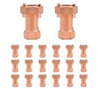 Hipzeepo Electric Fence Split Bolt Connector- High-Strength Brass For Ground Clamp(20 Pack) For Ground Wire& Fencing Systems