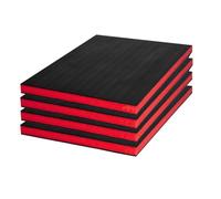 Hipzeepo Espuma para Caja Herramientas, Paquete 4, 16 X 12 X 1 Pulgada, Insertos Espuma para Estuches, Láminas Polietileno para Almacenamiento en Estuche Rígido Caja Herramientas.