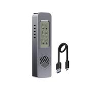 Hipzeepo Estuche para Disco Duro M.2 NVME/ENGFF con Protocolo Dual de Estado Sólido y Detección Inteligente de Salud Digital A