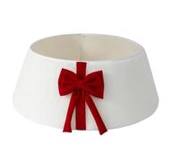 Hipzeepo Falda de Árbol de Navidad de Felpa, Decoración Navideña con Lazo, Soporte Reutilizable para Árbol de Navidad para Interior y Exterior