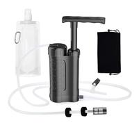 Hipzeepo Filtro de Agua Personal de Emergencia para Exteriores, de Filtrado de 4 Etapas, Purificador de Agua Portátil, Filtro de Agua de Supervivencia para Emergencias, B