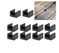 Hipzeepo Flotadores de Suelo Tipo U Boat (10 Unidades), Aisladores de de Goma, Clips Desacopladores de Aislamiento Acústico para Amortiguación de Sonido en Subsuelos