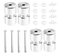 Hipzeepo GL1 GMNR925 Rodillo para Puerta de Remolque Piezas para Elevador de Remolque Kit Rodillos Adecuado para Levantar la Plataforma Elevadora Trasera de Remolque de Doble Cara Plateado