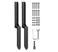 Hipzeepo Ground Spike Fence Post Anchor Repair Kit,Heavy Duty Steel Quick Fix For Broken/Leaning Wood Posts(2-Pack)