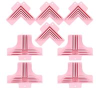 Hipzeepo Guía de Esquinas Resistente de 8 Piezas para Caja de Aglomerado, Herramienta de Sujeción en Ángulo Recto para Grosores de Papel de 1 mm, 1,5 mm, 2 mm y 3 mm A