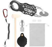 Hipzeepo Herramienta de Prueba de Resonancia, con Martillo y Lupa, Kit de Prueba de Bolsillo Portátil para Monedas de y Plata de Colección.