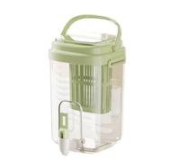 Hipzeepo Hervidor de Agua Fría con Grifo, Jarra para Jugo, Dispensador de Bebidas de Plástico para el Hogar, Recipiente para Bebidas con Filtro de 2L C