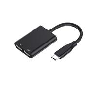 Hipzeepo Hubs de Acoplamiento 2 en 1 para Gafas de Realidad Aumentada (RA) con Carga Rápida PD y Dos Interfaces USB para Teléfonos Inteligentes y Tabletas, Color Negro.