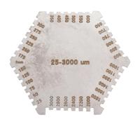 Hipzeepo Instrumento de Peine de PelíCula HúMeda Hexagonal de Acero Inoxidable de Alta PrecisióN Medidor de Espesor de Diafragma HúMedo de Acero Inoxidable