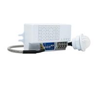 Hipzeepo Interruptor con Sensor de Movimiento Infrarrojo PIR de CA/90-265 V, Control Automático de Lámpara LED, Temporizador de Retardo para Iluminación Inteligente del Hogar.