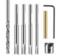 Hipzeepo Kit de 9 Recortadoras de Pluma con Cabezal de Corte de 3/4 Pulgada, Robusta Fresadora para Carpintería, Cortadora, Ejes de Corte Piloto para Recortar.