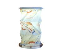 Hipzeepo Lámpara Plegable Portátil con Regulador de Intensidad, Linternas de Papel Plegables, Lámpara de Mesa Recargable por USB para Dormitorio, Sala de Estar, Luz de Lectura D