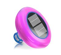 Hipzeepo Limpiador de Piscinas Automático, Ionizador Solar de Piscina Mejorado, Ionizador de Cobre, Luz LED con Conmutación Automática, Flotadores de Piscina