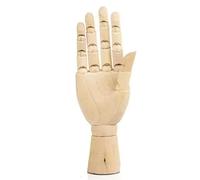 Hipzeepo Mano de Madera Modelo Mano Figurines Rotatable Dibujo Conjunto Boceto Maniquí Miniaturas Escritorio Decoración 7 Pulgadas