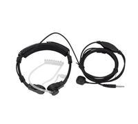 Hipzeepo Micrófono de Garganta Ajustable de 3,5 Mm, Auricular Universal con Tubo Acústico Oculto para Teléfono Móvil, Viajes y Ciclismo.
