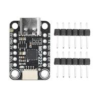 Hipzeepo Módulo Adaptador ADC/USB A GPIO MCP2221A, Placa de Procesamiento de Señales de Interfaz Tipo C para Controlador PWM de Sensor de Pantalla OLED.
