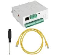Hipzeepo Módulo de E/S Remotas Distribuidas con Adquisición de Conmutador Analógico RS485 RJ45, Modbus 8DI+8DO, Compatible con Empalmes PNP/NPN/Dip.