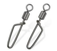 Hipzeepo Mosquetones Giratorios Coastlock de Acero Inoxidable, 25 Unidades, con Conector de Pesca, con Terminal de Cambio Rápido, Tipo 4