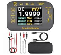 Hipzeepo Multímetro Fotovoltaico, 20000 Palabras, Multímetro Digital Recargable, Pantalla A Color de 2,8 Pulgadas, Comprobador Eléctrico, Voltímetro de Media Tensión