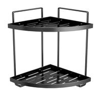 Hipzeepo Organizador de Esquina Negro para Baño, Estante de Almacenamiento para Refrigerador, Accesorios para el Hogar