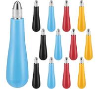 Hipzeepo Paquete de 12 Mangos para Cortadores de Linóleo, Herramientas de Linograbado Artesanales, Mangos para Bloques de Linóleo para Herramientas de Tallado y Grabado.