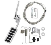 Hipzeepo Pedal de Acelerador Universal de Aluminio, Kit de Cable de Acelerador de Acero Inoxidable de 36" con de 24",