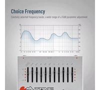 Hipzeepo Pedal de Efectos de Tono Bajo para Guitarra -01 con Ecualizador de 10 Bandas y Grupo de Tonos con Control de Pedal