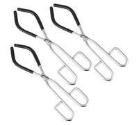 Hipzeepo Pinzas para Crisoles de Laboratorio, Pinzas para Vasos de Precipitados, Superficie de Acero Cromado, Herramientas de Sujeción para Matraces.