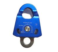 Hipzeepo Poleas de Escalada con Rodamientos de Bolas y Doble Polea de 36 KN para Aparejos, Transporte, Rescate, Arboristas y Escalada de Árboles, Cuerdas de 8 A 13 Mm.