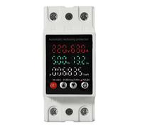 Hipzeepo Protector de Relé de Sobre/Bajo Voltaje, Dispositivo de Protección Bajo Voltaje, Relé con Protección Sobrecorriente, Medidor de KWh.
