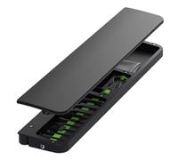 Hipzeepo QS22 con Herramientas de Limpieza, Reposamuñecas para Teclado, Almohadilla de Espuma Suave para Juegos de Oficina, Kit de Limpieza Negro.