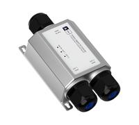 Hipzeepo Repetidor PoE IEEE802.3af/At/BT de 100 Mbps, Extensor PoE Gigabit de 3 Puertos, Resistente Al Agua IP67 para Exteriores, 1 A 2 Puertos, 48 V, 120 W, Plug & Play