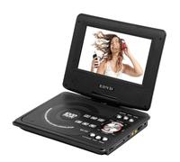 Hipzeepo Reproductor de DVD Portátil de 7.8 Pulgadas, Pantalla LCD Rotatable de 270° en Formato 16:9, Reproductor de CD con Control Remoto, Controlador de Juegos, MP3.