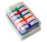 Hipzeepo Sellos de Ánimo (12 Unidades), Sellos de Comentarios para Profesores de Inglés (1 Juego), Sellos de Elogio, Sellos de Corrección y Comentarios.