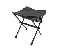 Hipzeepo Silla de Pesca Plegable Ultraligera Banco Portátil Silla de Aleación de Aluminio Asiento Compacto para Camping Al Aire Libre, Pesca y Espera Negra