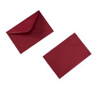 Hipzeepo Sobre Rojo Vino 18x13cm 50pcs/Lote Suministros para Pequeñas Empresas Papel de 120g Invitaciones Postales Cartas Bolsa Papelería de Boda A