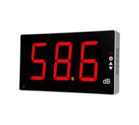 Hipzeepo Sonómetro con Pantalla LCD Grande, Medidor Digital de de Sonido para Montaje en Pared, Comprobador Digital de Decibelios de Ruido.