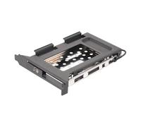 Hipzeepo Soporte para Rack Móvil con Ranura PCI para Discos Duros de 2,5 Pulgadas y SSD para PC. Ranura de Expansión SATA3 de 6 Gbps. Conector Hotswap.