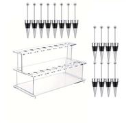 Hipzeepo Tapones para de Vino con Cuentas y Soporte de 2 Niveles para Tapones de Vino. Expositor para Encimera.