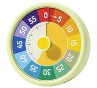 Hipzeepo Temporizador Visual Colorido, Manual, Giratorio, para NiñOs, Aprendizaje en el Aula, Cocina, Temporizador de Cuenta Regresiva, CronóMetro B