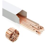 Hipzeepo Varillas de Soldadura Planas de 40 Varillas, Varillas de Cobre para Aire Acondicionado, Refrigeradores, Cámaras Frigoríficas y Aleaciones Industriales.