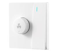 Hipzeepo Ventilador Eléctrico Tipo 86 con Regulación de Velocidad Continua y Panel de Interruptores. Regulador de Velocidad para Ventilador Techo de 1 Unidad con Interruptor de 300 W, A