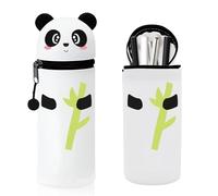 HIQE-FL Estuche Escolar de Silicona Blanda 2 en 1,Estuche Escolar,Cute Estuche Papeleria de Cremallera,Portalápices de Mesa,Estuche de Silicona Suave para la Escuela,para Niños Niñas