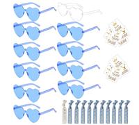 HIQE-FL Gafas Despedida de Soltera,33 Piezas Bride to be Decoracion,Despedida de Soltera Accesorios Originales,Gafas de Fiesta Boda,Gafas Corazon Fiesta,Corazón Gafas,Decorativas para Novia