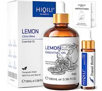 HIQILI Aceite Esencial de Limón 100ML, para el Hogar, Limpieza Purificante, 100% Puro Natural