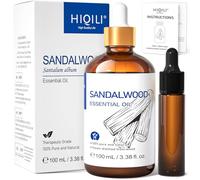 HIQILI Sandalwood Essential Oils, Perfume, difusor, fabricación de jabón y velas - 3.38 Fl Oz