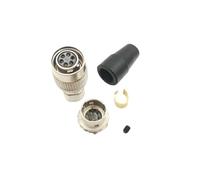 Hir-se - Conector de 6 pines macho y hembra para pareja, HR10A-7P-6S/HR10A-7R-6P, alimentación de cámara industrial pl-ug so-cket (enchufe macho)