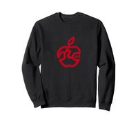 Hiragana Manzana escondida Letra tipografía única diseño Divertido Manzana roja Sudadera